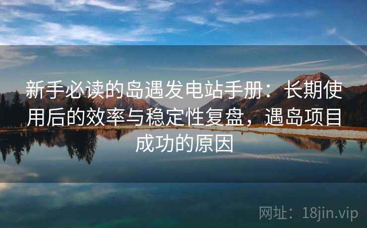 新手必读的岛遇发电站手册：长期使用后的效率与稳定性复盘，遇岛项目成功的原因