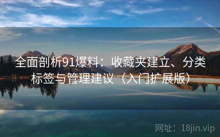 全面剖析91爆料:收藏夹建立、分类标签与管理建议(入门扩展版) 全面剖析91爆料:收藏夹建立、分类标签与管理建议(入门扩展版)