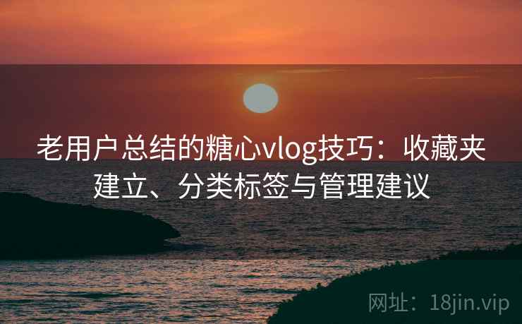 老用户总结的糖心vlog技巧:收藏夹建立、分类标签与管理建议 老用户总结的糖心vlog技巧:收藏夹建立、分类标签与管理建议