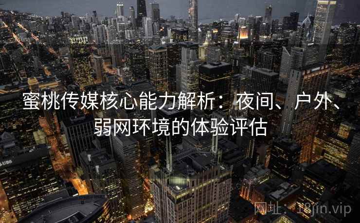 蜜桃传媒核心能力解析：夜间、户外、弱网环境的体验评估