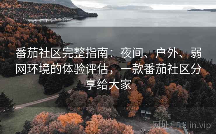 番茄社区完整指南：夜间、户外、弱网环境的体验评估，一款番茄社区分享给大家