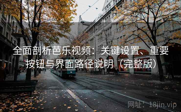 全面剖析芭乐视频：关键设置、重要按钮与界面路径说明（完整版）