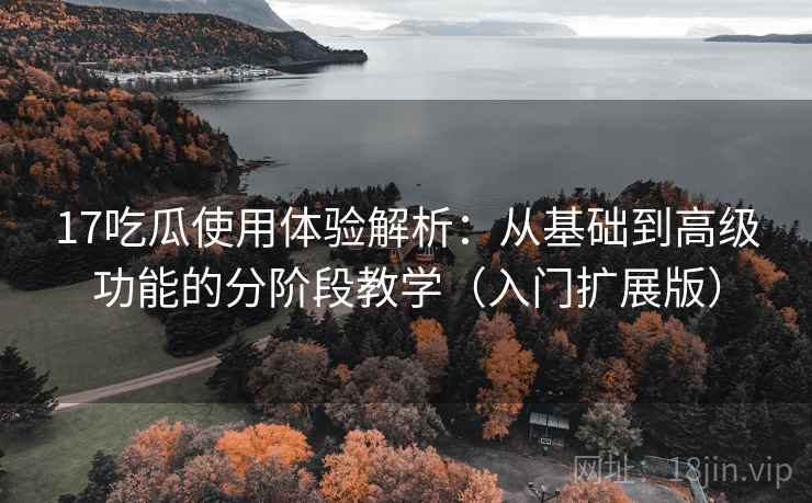 17吃瓜使用体验解析：从基础到高级功能的分阶段教学（入门扩展版）